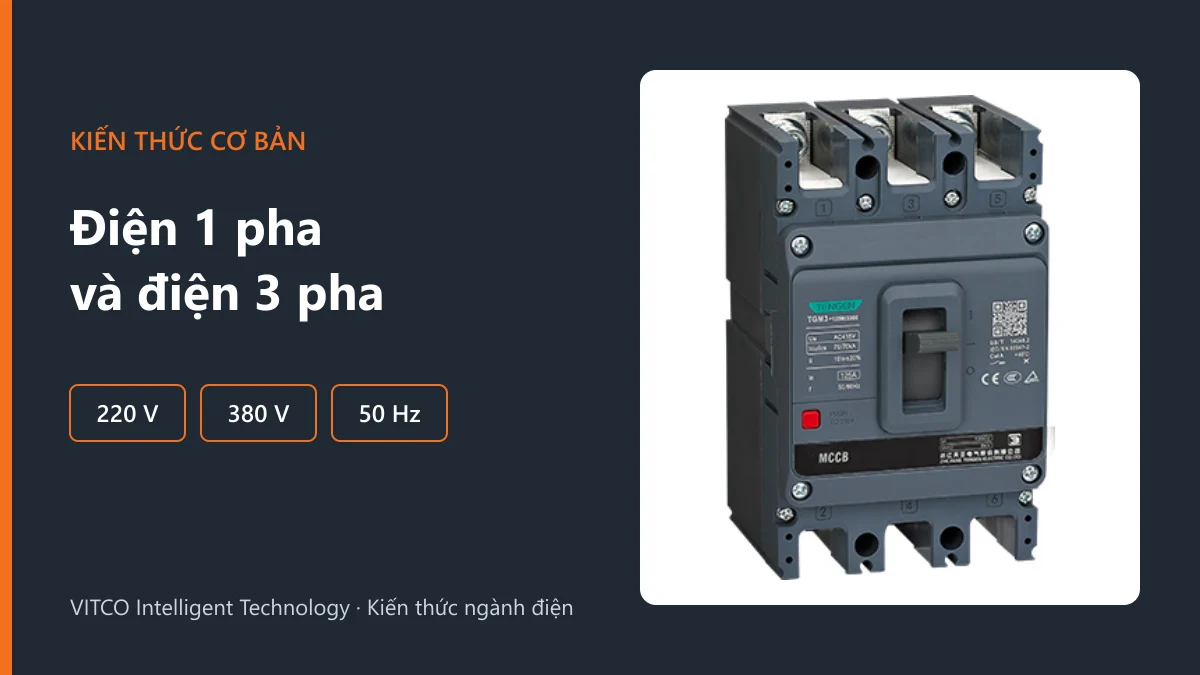 Điện 1 pha và 3 pha: khác nhau thế nào, khi nào cần điện 3 pha